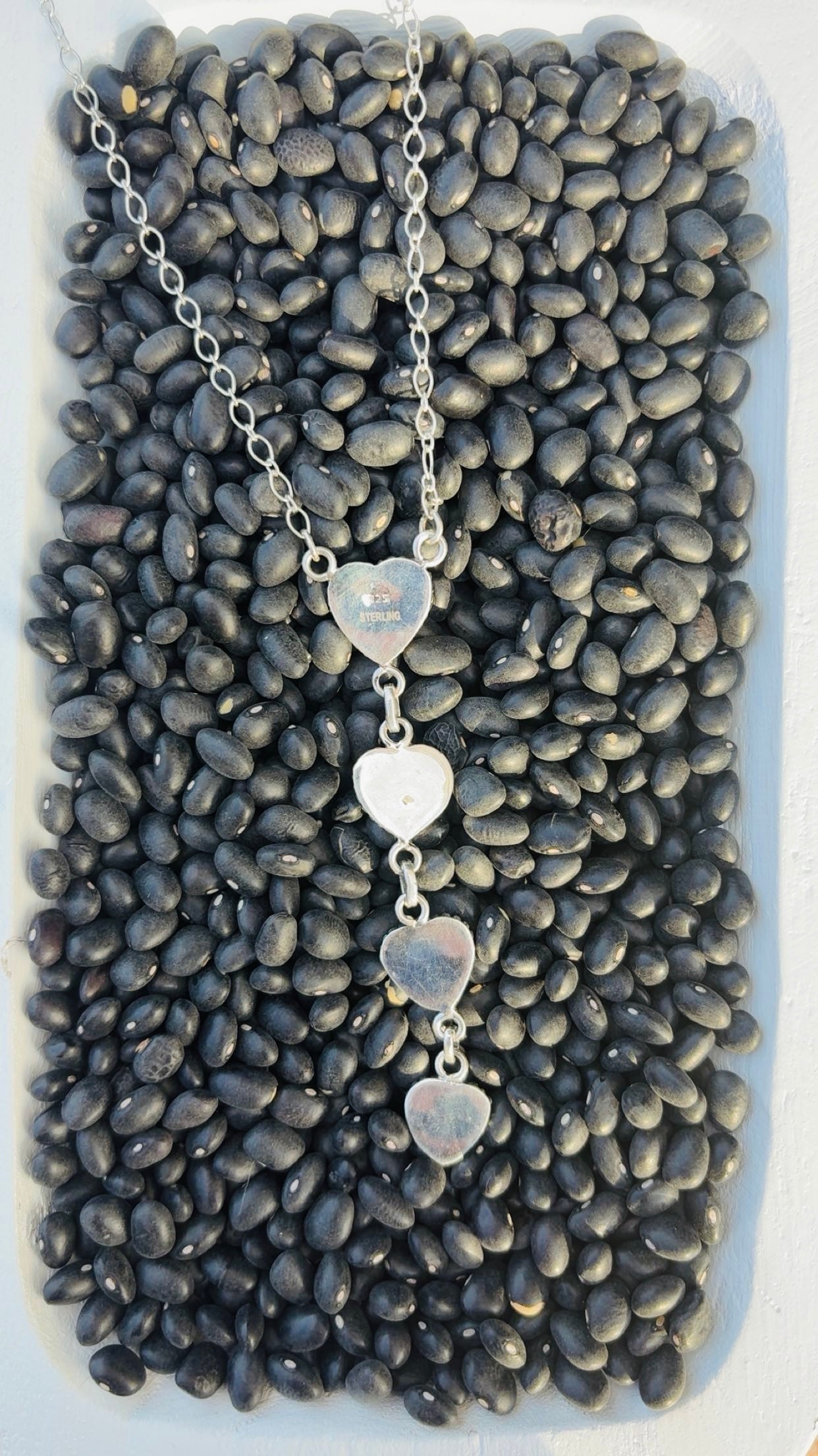 SONORAN HEARTS DROP: Sterling Silver 925 Sonoran Gold Pieces