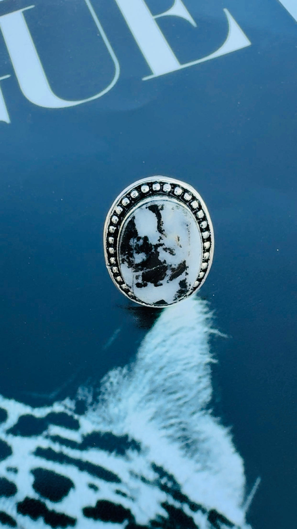 WHITE BUFFALO DROP: Sterling Silver & Sterling Silver Plated Pieces