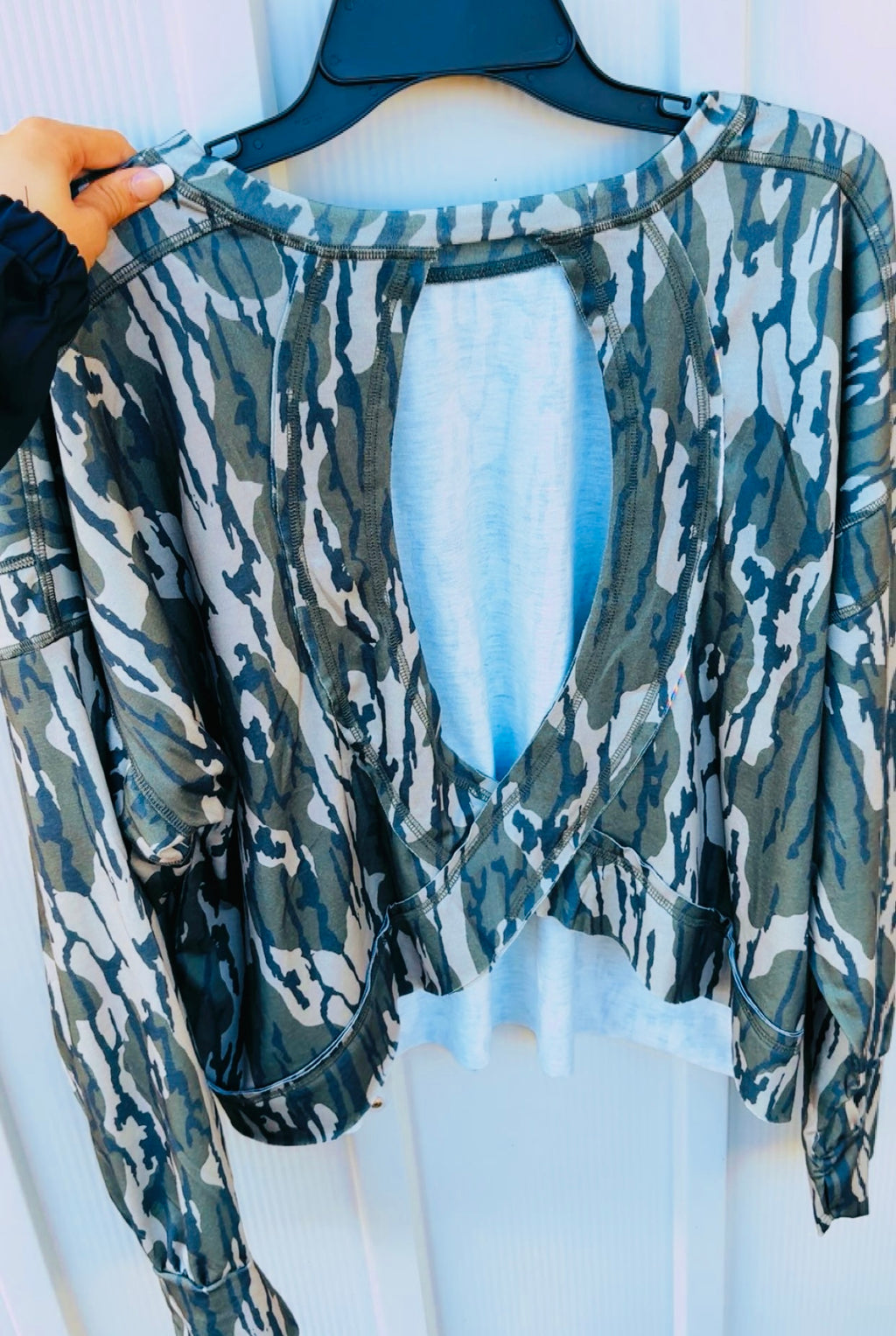 Bottomland Camo Backless top