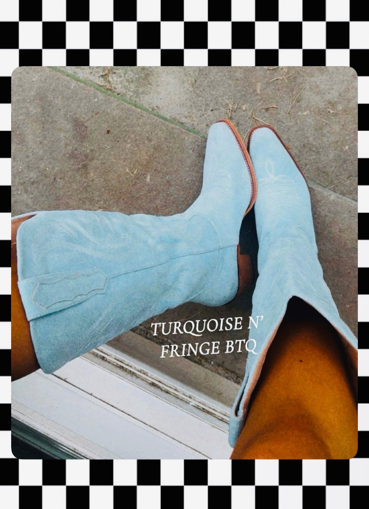 JOHNNY CASH COWGIRL BOOTS IN BABY BLUE