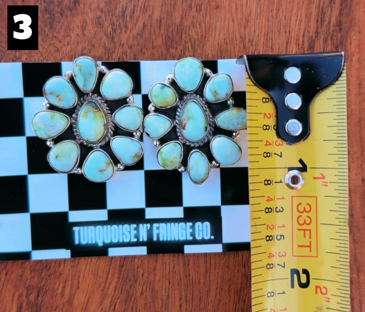 Palomino Full Cluster Sterling Silver Studs
