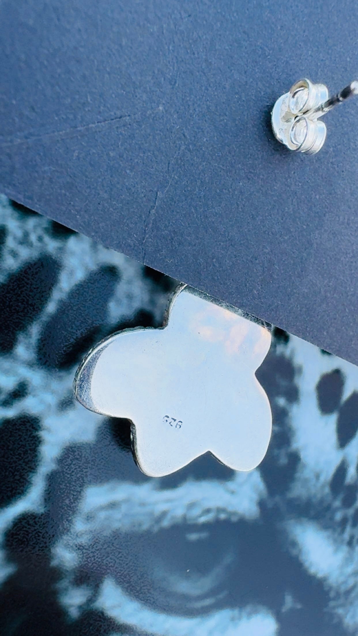 WHITE BUFFALO DROP: Sterling Silver & Sterling Silver Plated Pieces