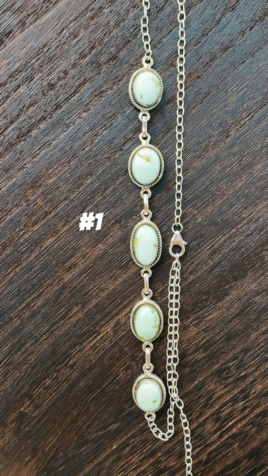 PALOMINO ADJUSTABLE CHOKER NECKLACES: Sterling Silver 925 Stamped Chokers 3/4” stones & 14-20” chain