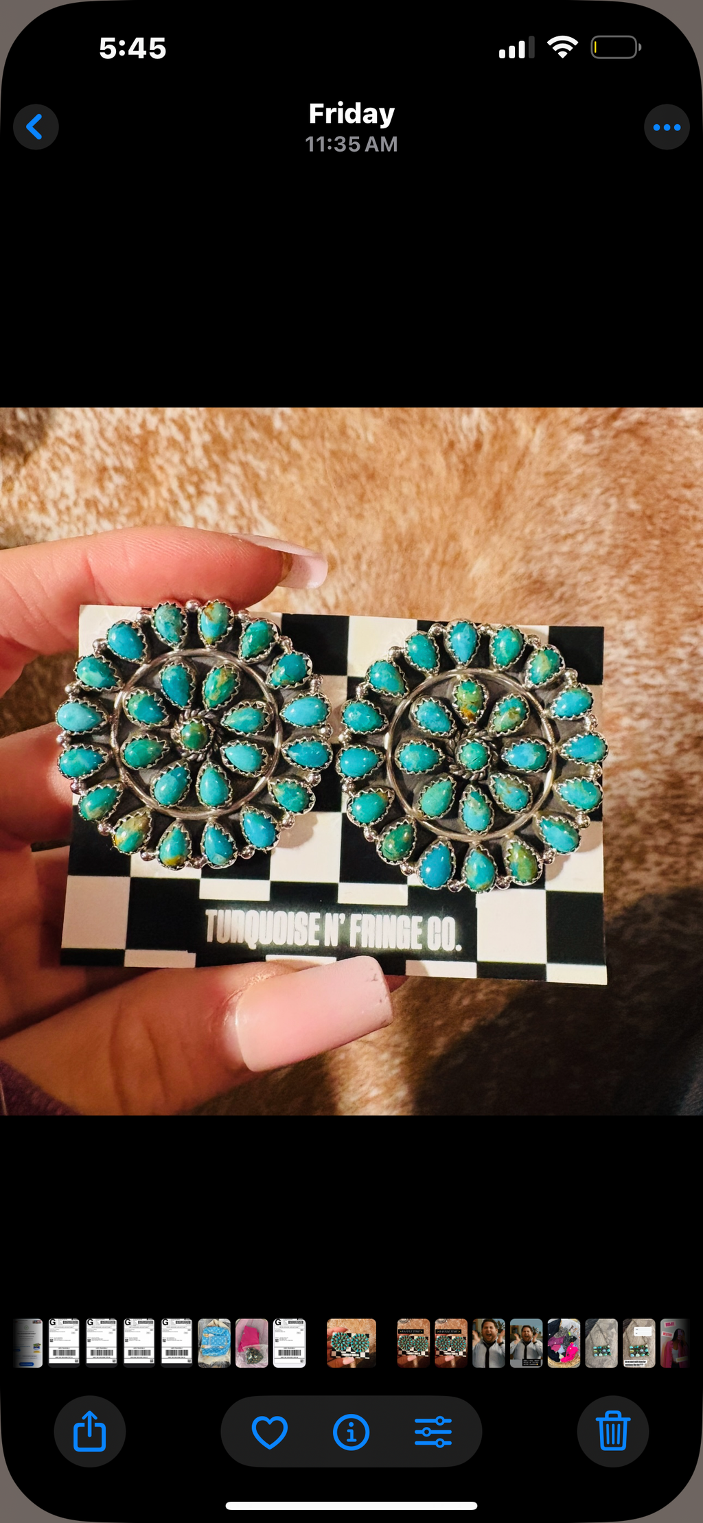 KINGMAN STATEMENT CLUSTER STUDS: Sterling Silver 925 1 3/8” Around (pre-order 2 weeks :)) range in color as pictured 😍