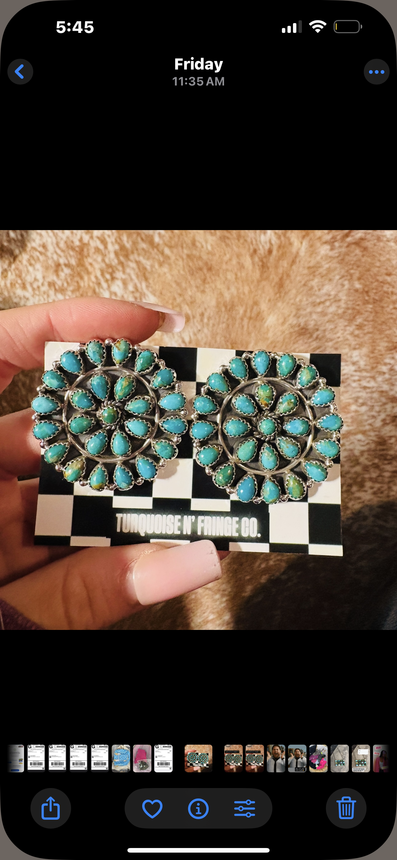KINGMAN STATEMENT CLUSTER STUDS: Sterling Silver 925 1 3/8” Around (pre-order 2 weeks :)) range in color as pictured 😍