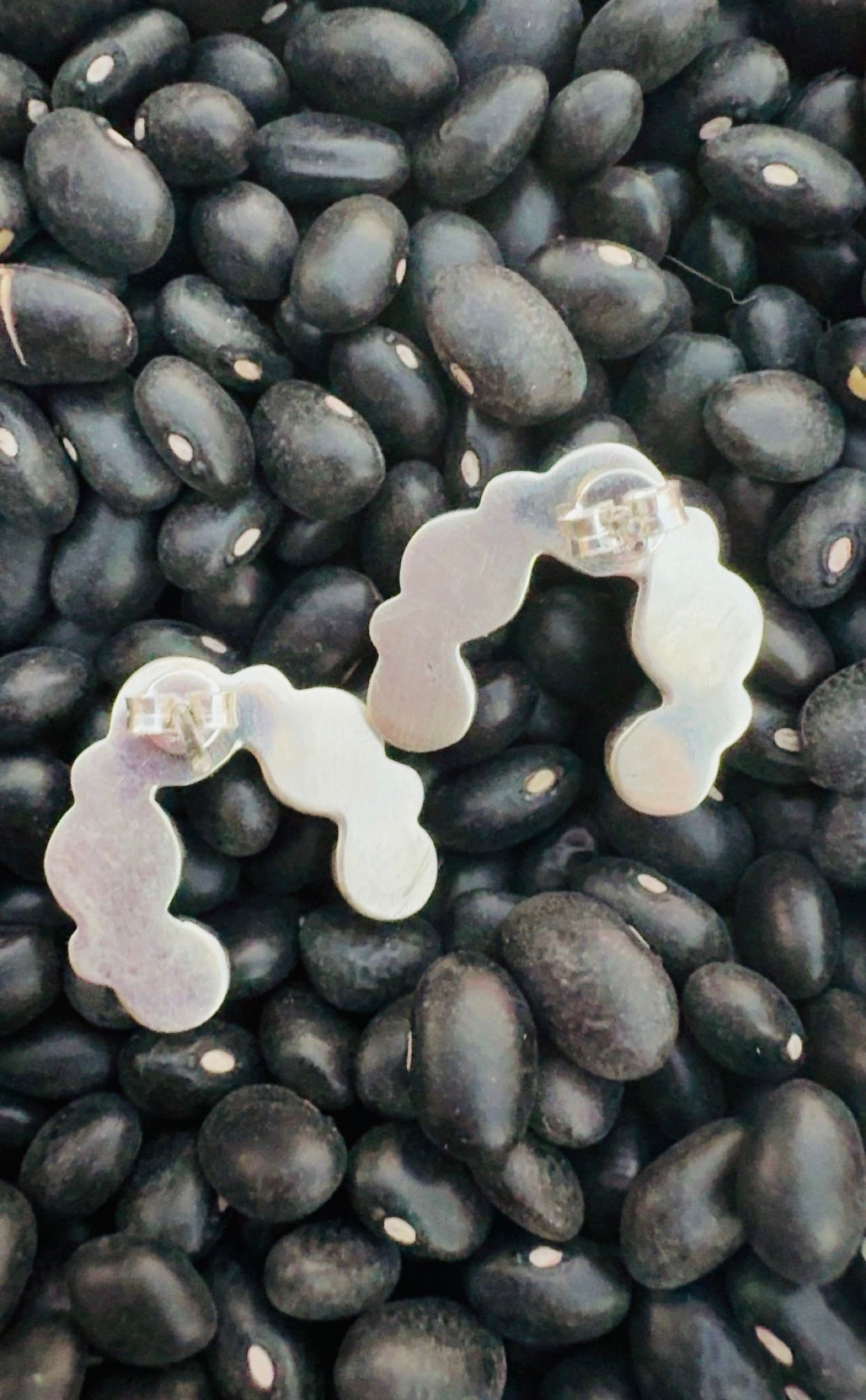 ORANGE SUNSET DROP: Ft. Orange Spiny & Composite Sterling Silver Pieces