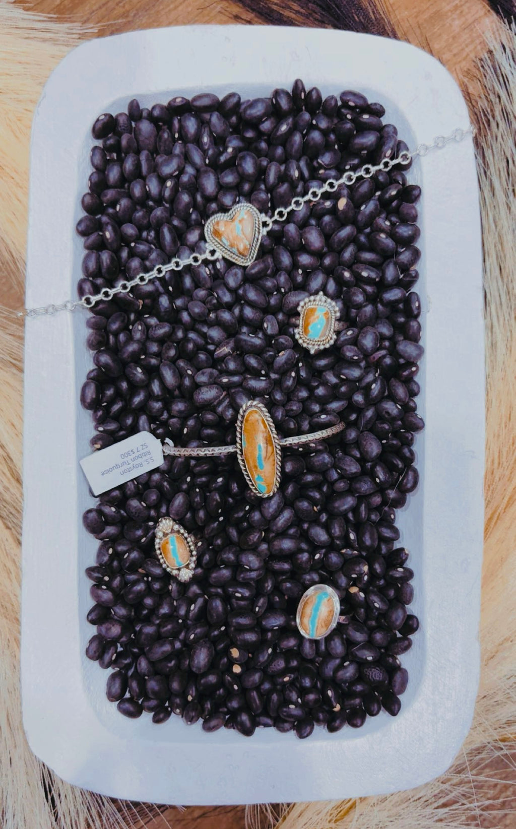 ROYSTON RIBBON DROP: Sterling Silver Pieces Native & Southwest