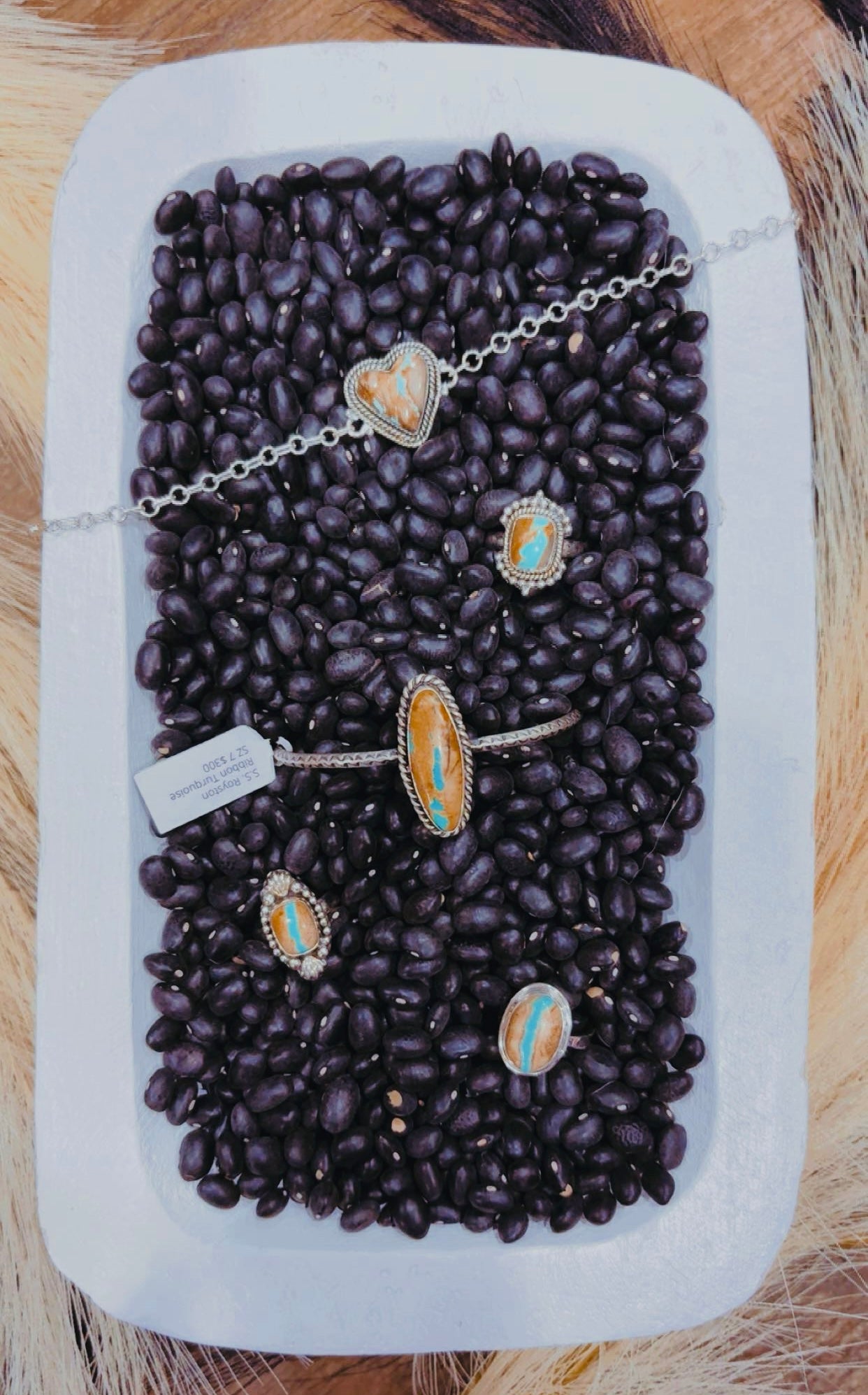 ROYSTON RIBBON DROP: Sterling Silver Pieces Native & Southwest