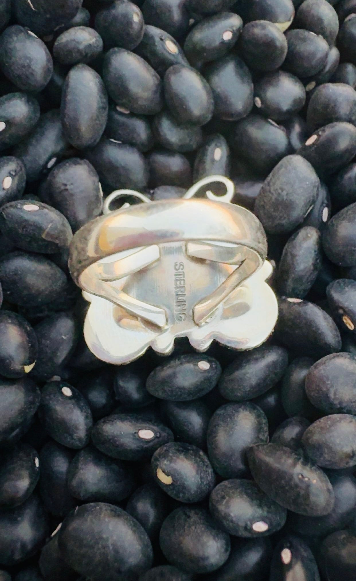 ORANGE SUNSET DROP: Ft. Orange Spiny & Composite Sterling Silver Pieces