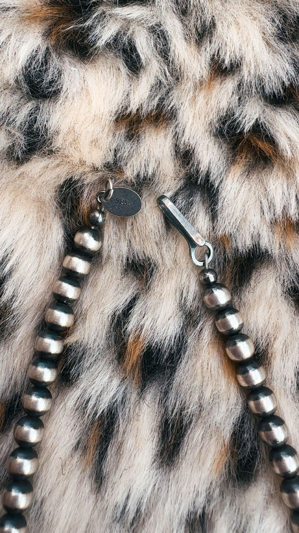 NATIVE MADE STERLING DROP: Navajo/Native Made & Strung 925 Pieces