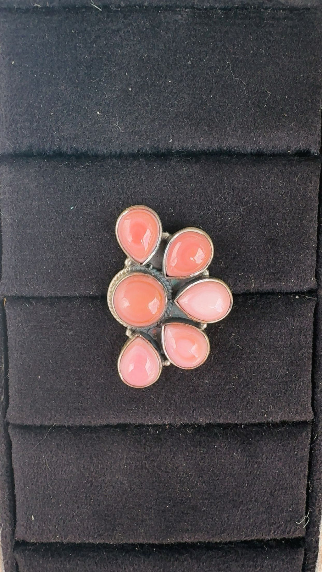 Multi Stone Drop! - featuring pink conch, red coral, kingman & Sonoran! Sterling Silver Pieces