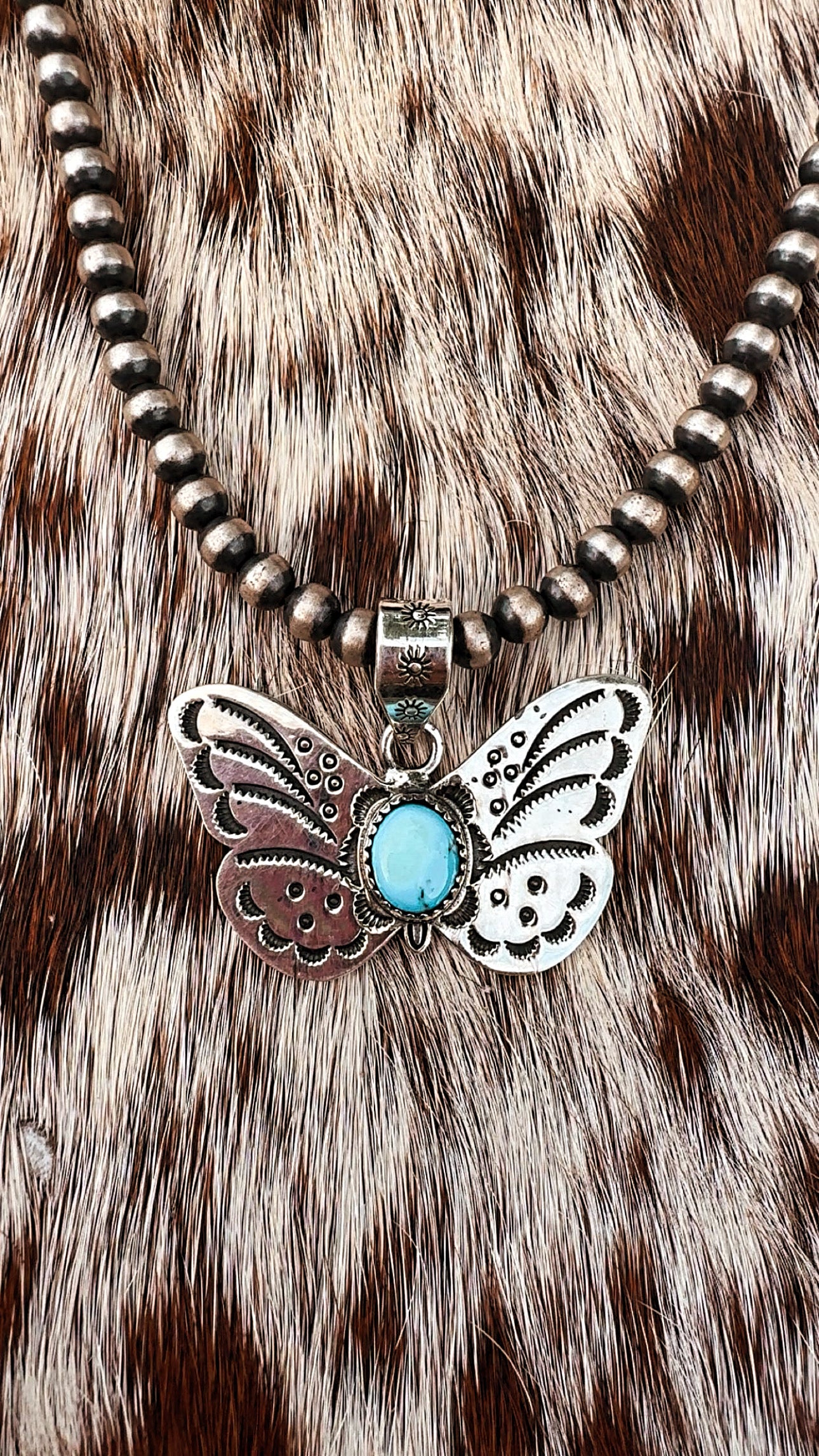 Golden Hills Sterling Silver Detail Plated Butterfly Pendants: 925 Plated, 1.5” by 1” (fits up to 6mm pearls) signed by artist, non native!