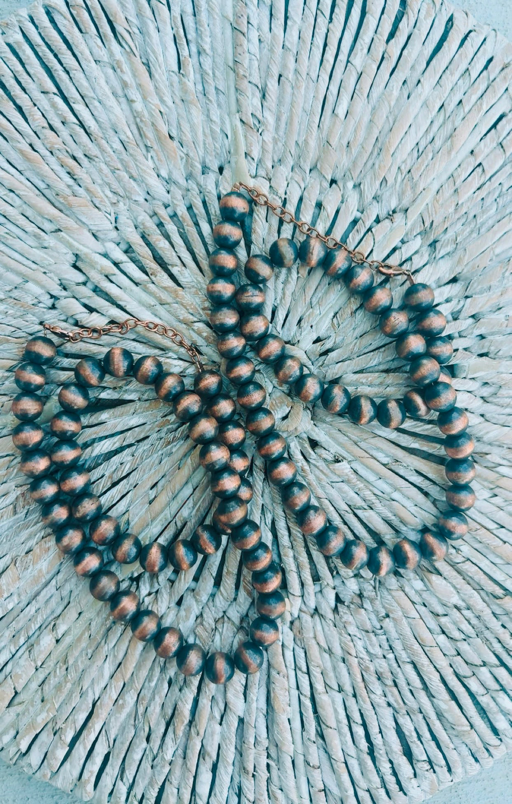 10mm Copper Pearls 18-21” adjustable