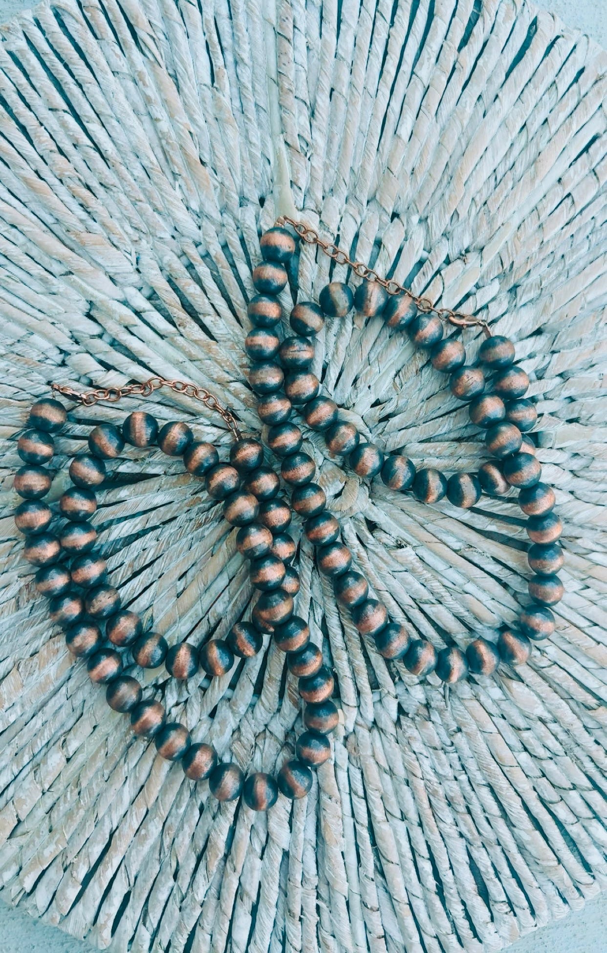 10mm Copper Pearls 18-21” adjustable