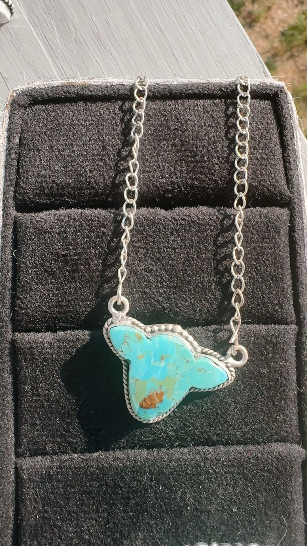 COW HEAD DROP: Kingman & White Buffalo Sterling Silver/Plated 925 Pieces