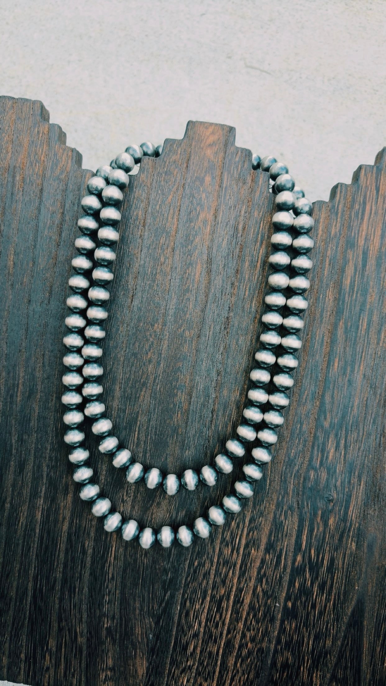 10mm Sterling 925 Plated Pearls 18-20” adjustable