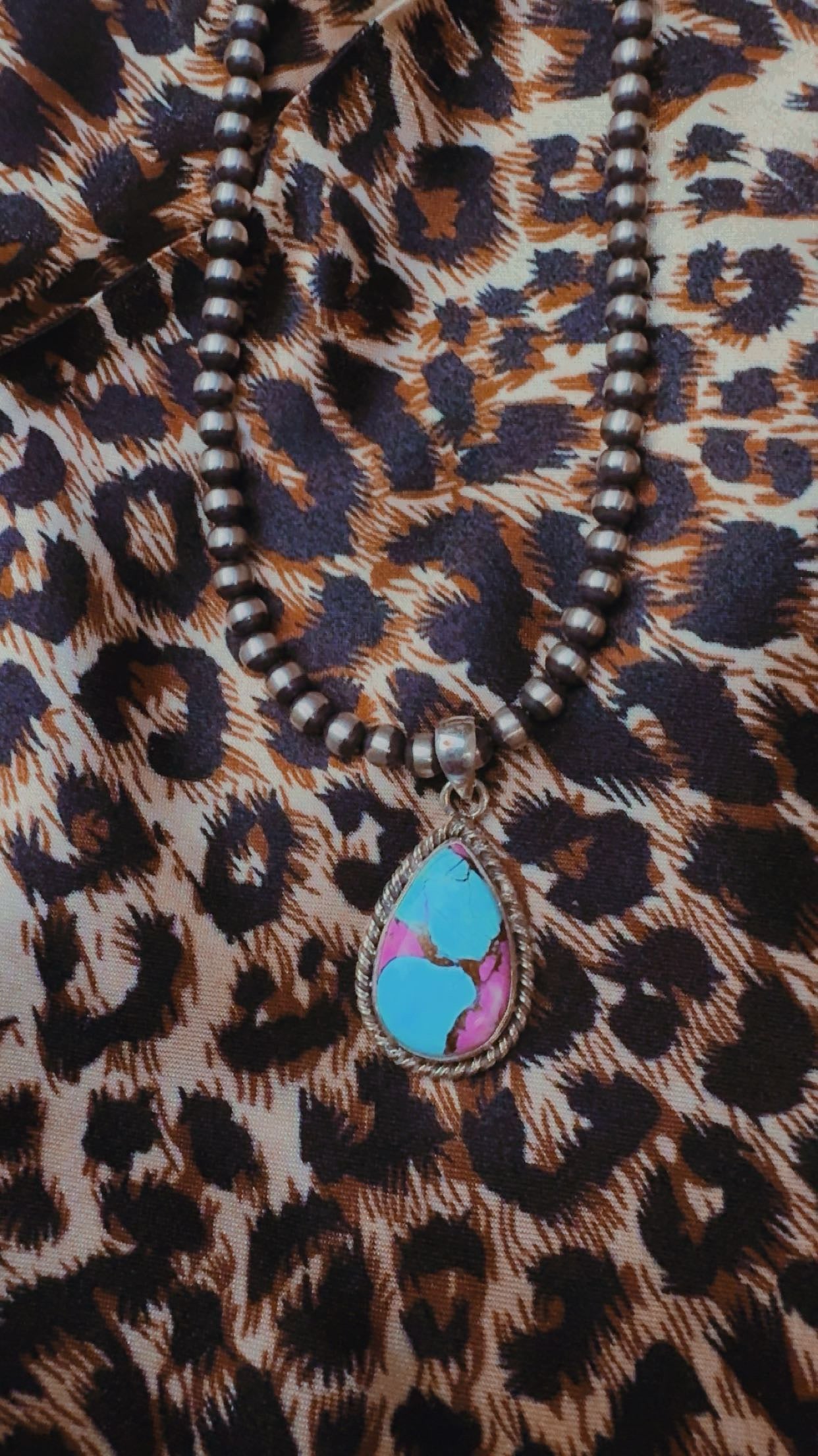COTTON CANDY DAHLIA DROP: Dyed Kingman Sterling Silver Pieces