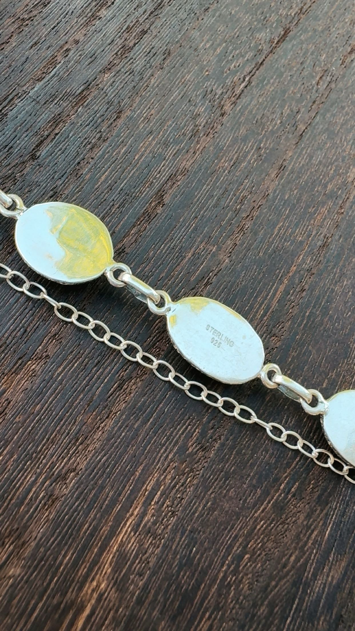 PALOMINO ADJUSTABLE CHOKER NECKLACES: Sterling Silver 925 Stamped Chokers 3/4” stones & 14-20” chain