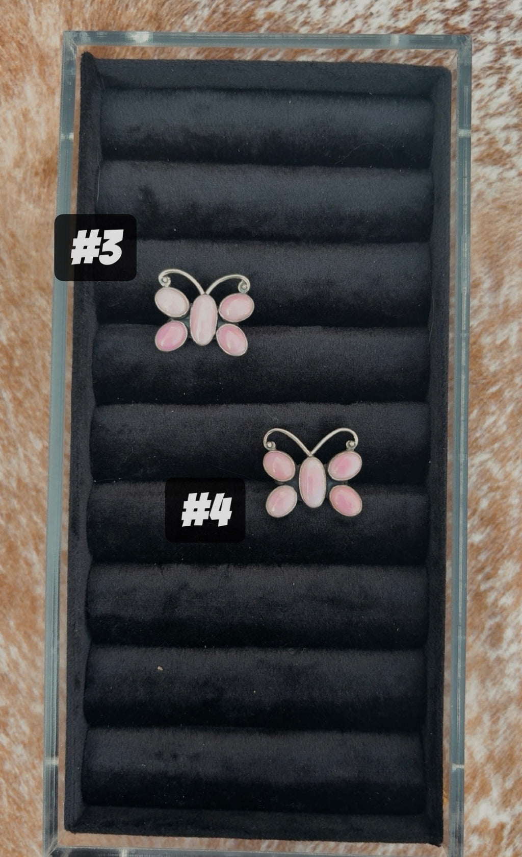 Boots, Bows & Butterflies Pink Conch Drop: Sterling Silver Pieces