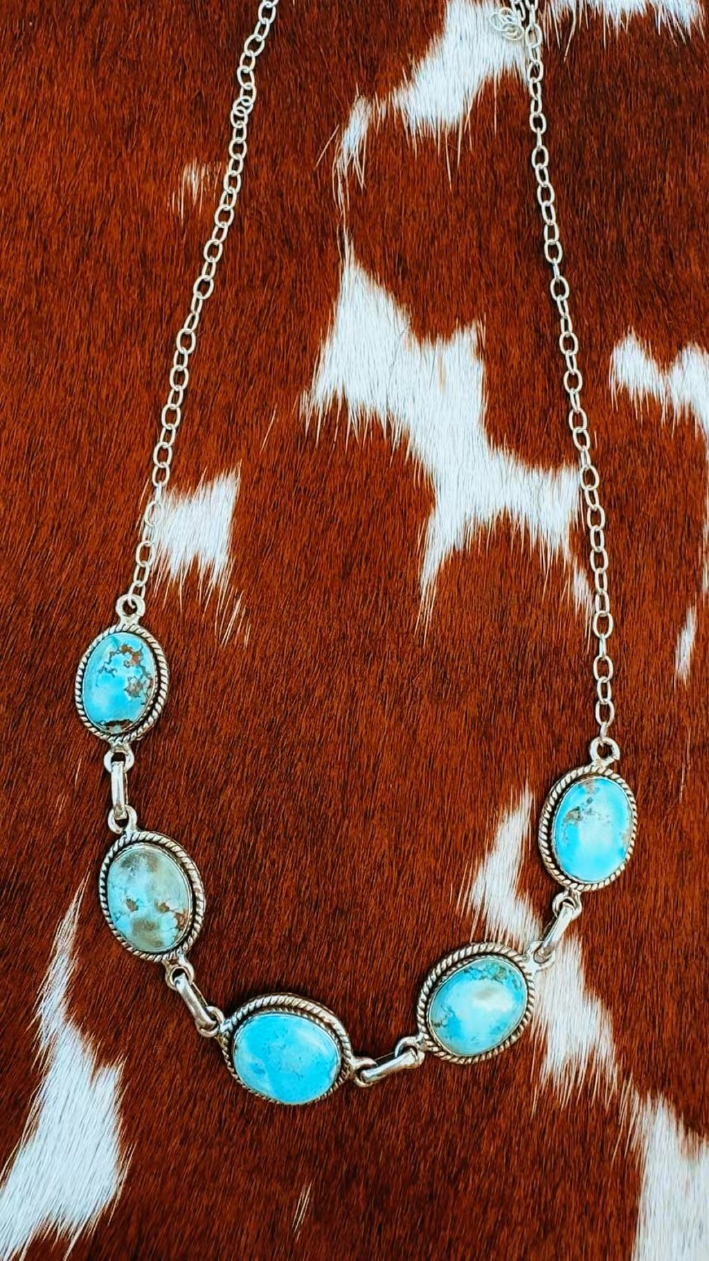 GOLDEN HILLS ADJUSTABLE CHOKER NECKLACE: Solid Sterling 925 Stamped 14-20” (3/4” stones)
