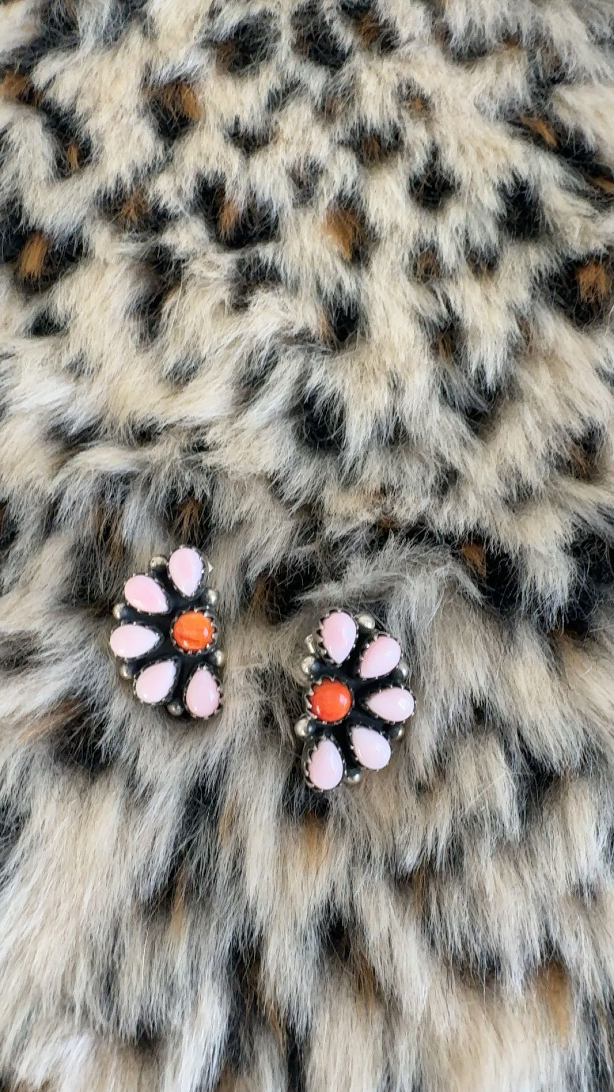 Pink Conch Mini Drop: Sterling Silver 925 Pieces
