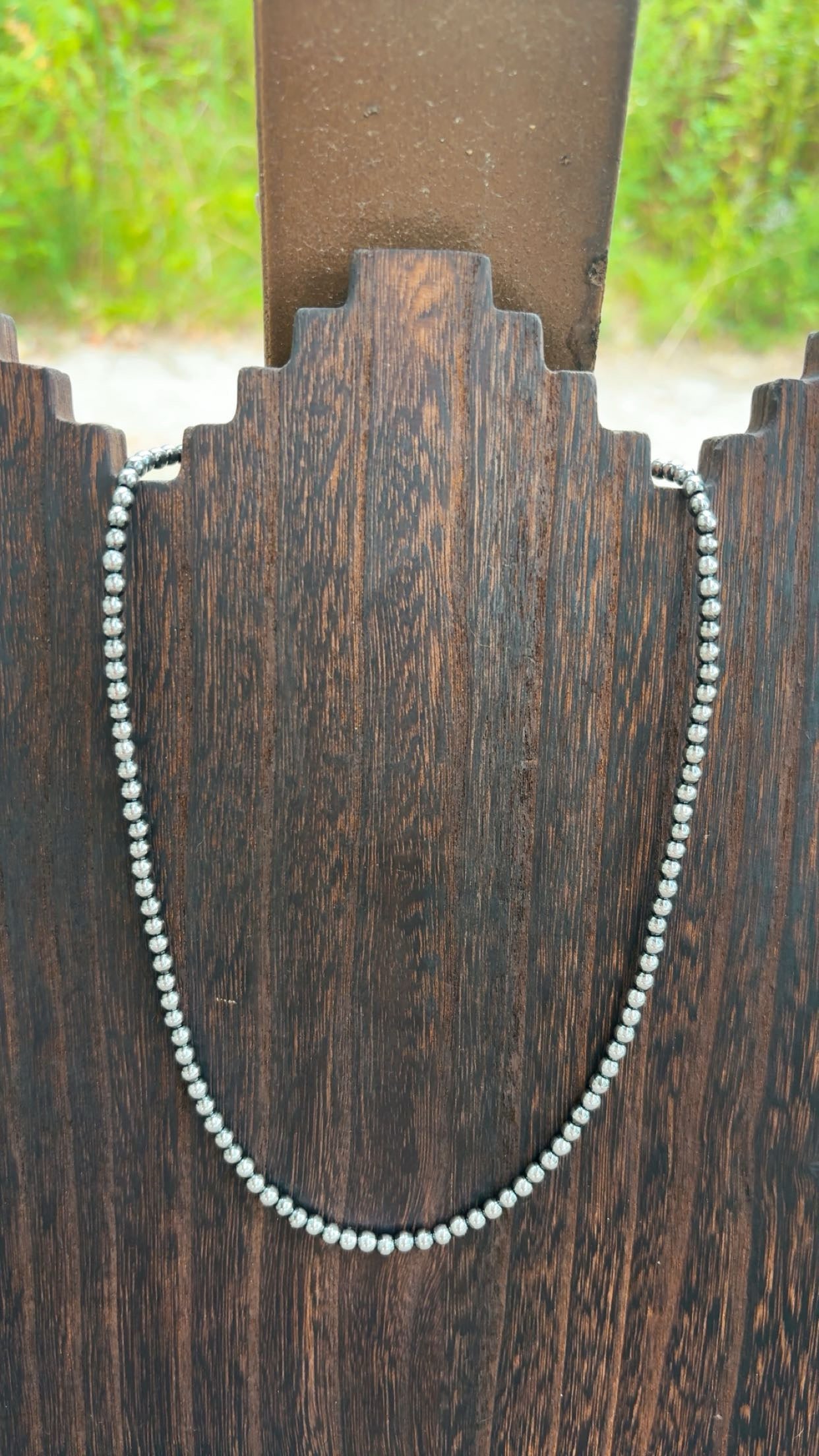 “THE BRONC” 4mm Hematite Pearls (non tarnish & hypoallergenic)**1.5 week biz day TAT to be strung!