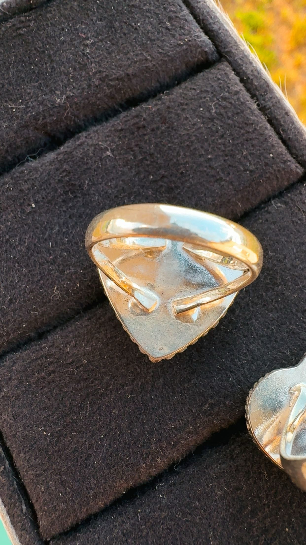Kingman & Pink Dahlia Heart Rings: Sterling 925 (7/8”)