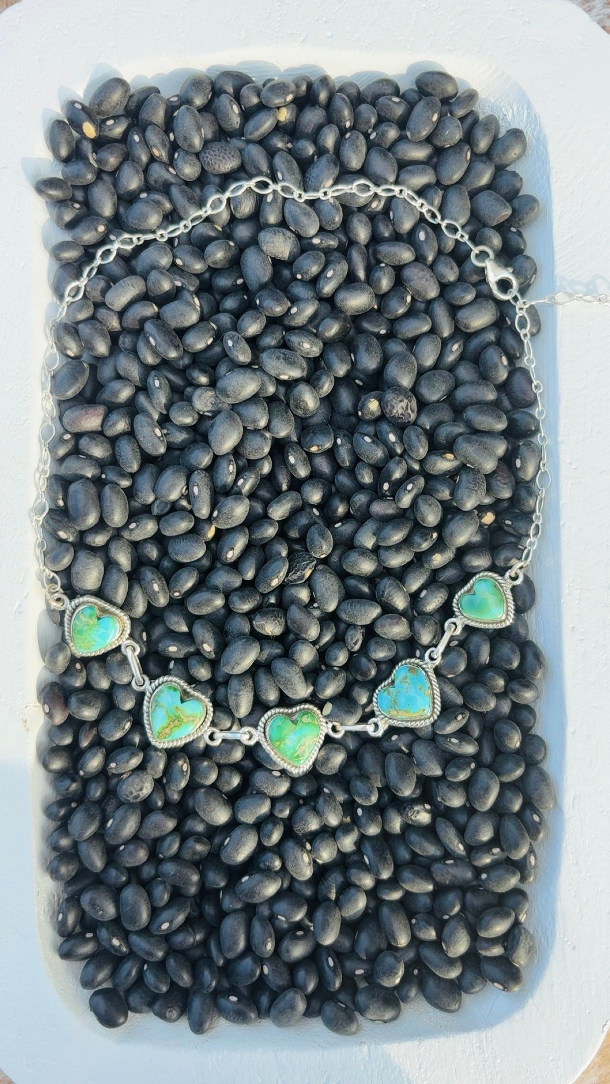 SONORAN HEARTS DROP: Sterling Silver 925 Sonoran Gold Pieces