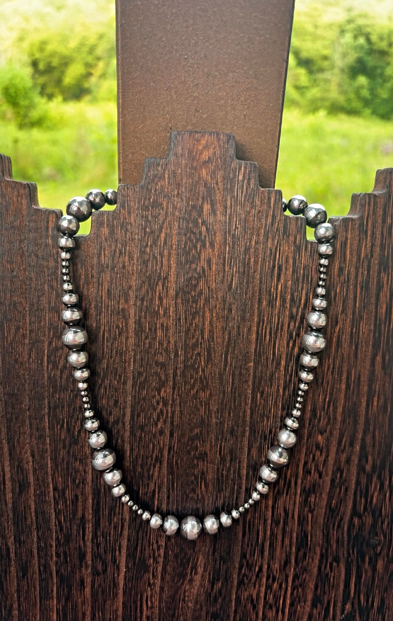 “THE CHEYENNE” 4-10mm Graduated Hematite Pearls (non tarnish & hypoallergenic) **1.5 week biz day TAT to be strung!