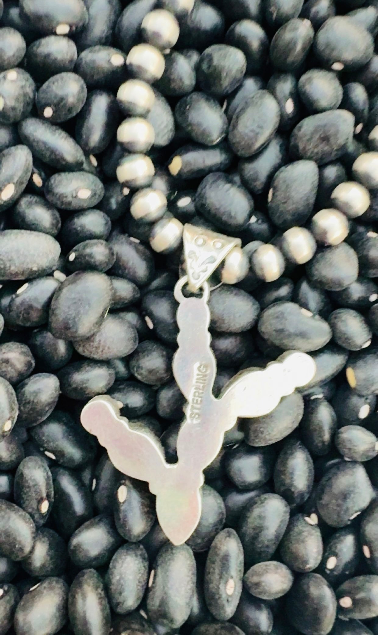 ORANGE SUNSET DROP: Ft. Orange Spiny & Composite Sterling Silver Pieces