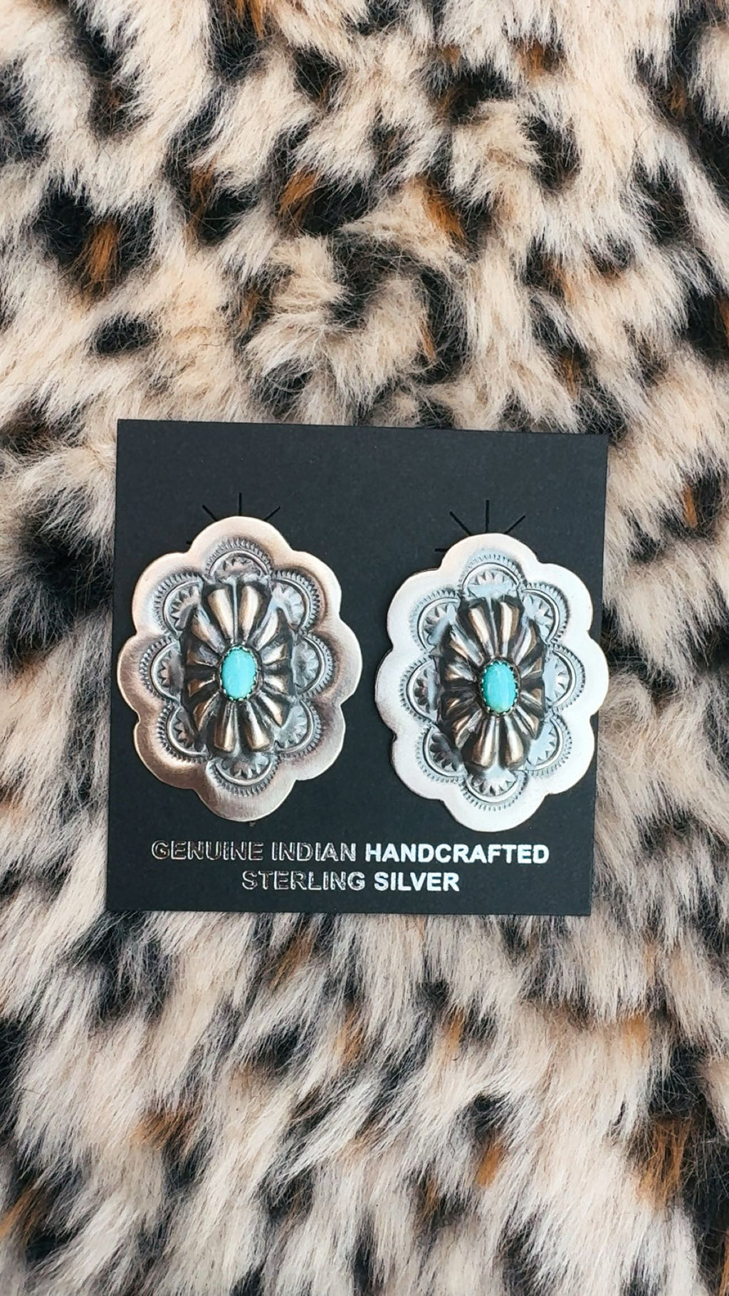 NATIVE MADE STERLING DROP: Navajo/Native Made & Strung 925 Pieces