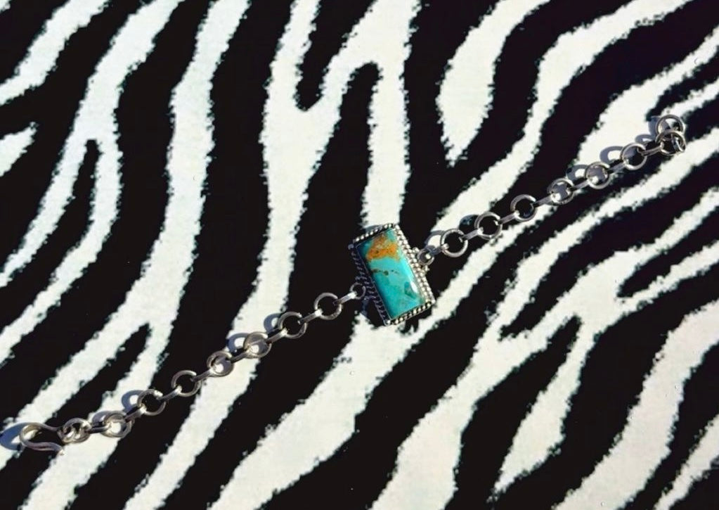 KINGMAN DROP: Sterling Silver Kingman Chain Bracelet 7”