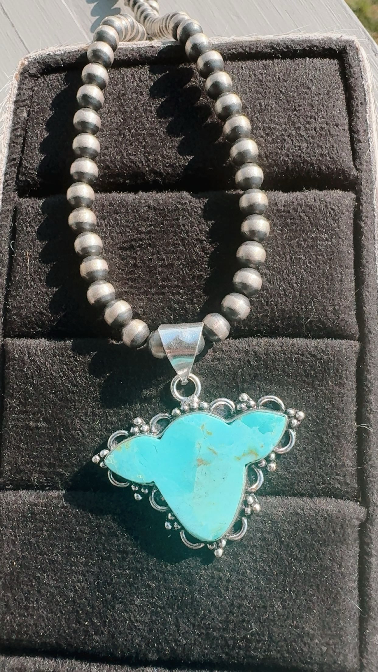 COW HEAD DROP: Kingman & White Buffalo Sterling Silver/Plated 925 Pieces