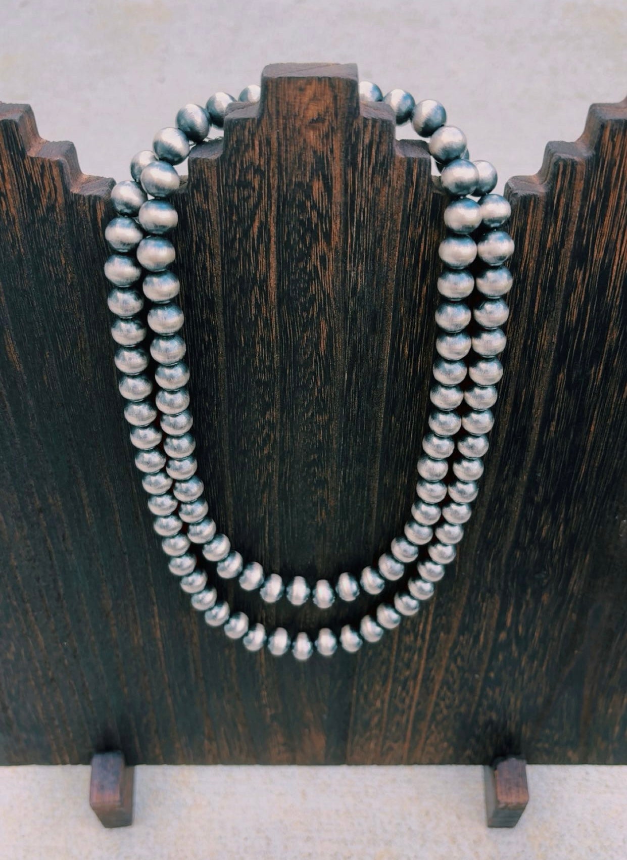 10mm Sterling 925 Plated Pearls 18-20” adjustable