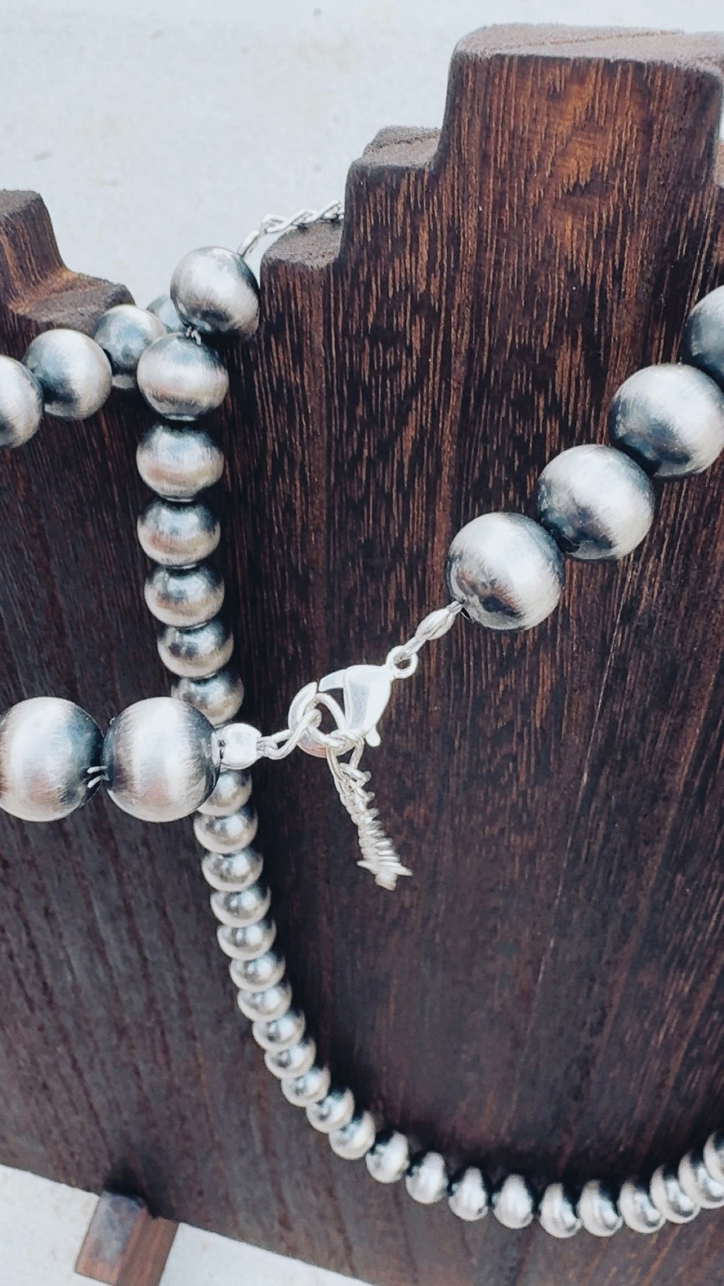 10mm Sterling 925 Plated Pearls 18-20” adjustable