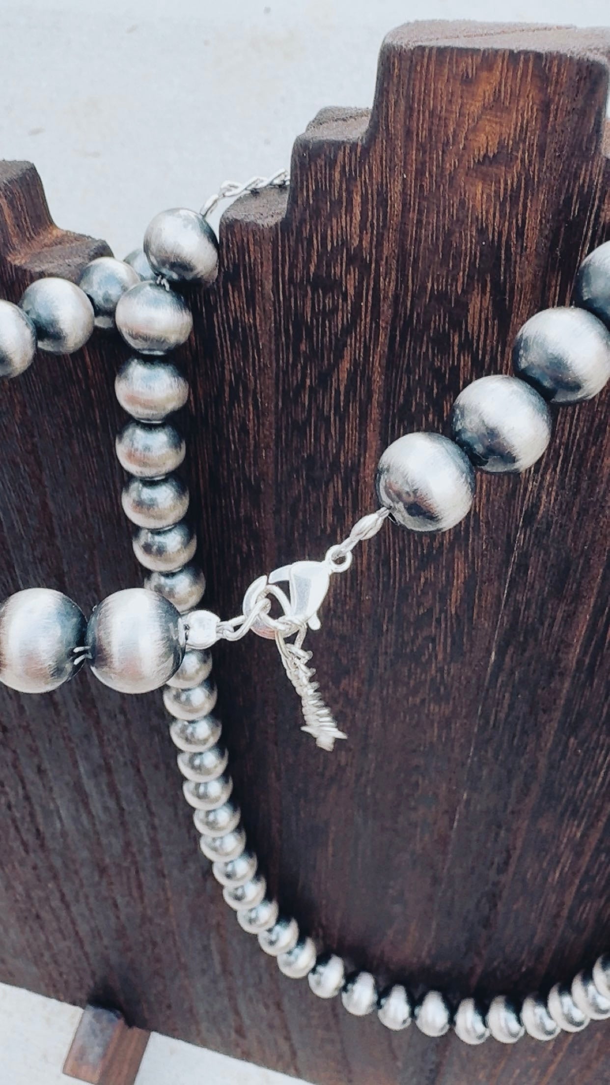 10mm Sterling 925 Plated Pearls 18-20” adjustable