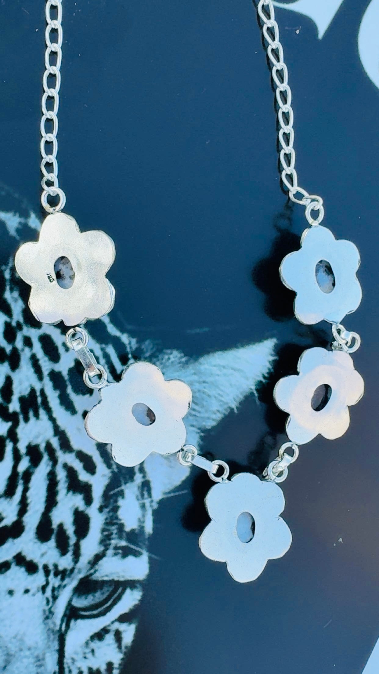 WHITE BUFFALO DROP: Sterling Silver & Sterling Silver Plated Pieces