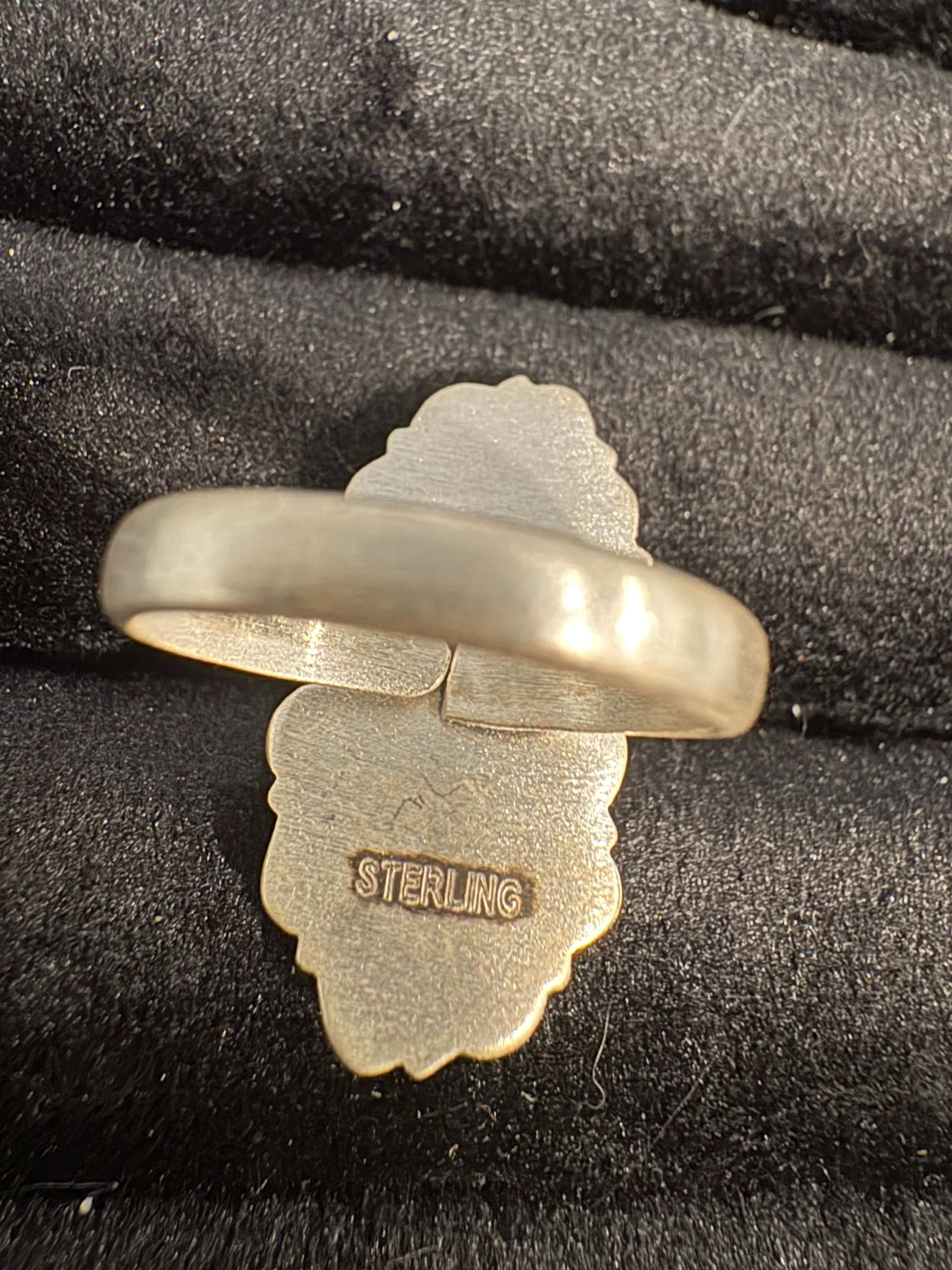 Sonoran Turquoise Double Stone Rings: Sterling Silver Pieces