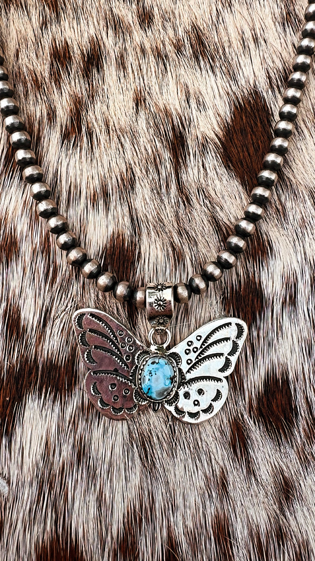 Golden Hills Sterling Silver Detail Plated Butterfly Pendants: 925 Plated, 1.5” by 1” (fits up to 6mm pearls) signed by artist, non native!