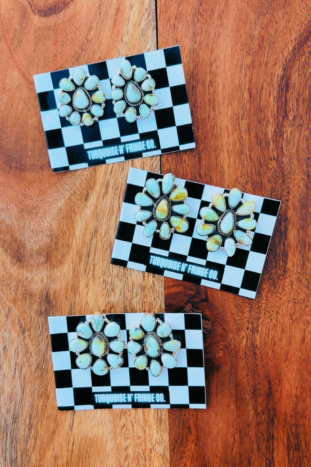 Palomino Full Cluster Sterling Silver Studs