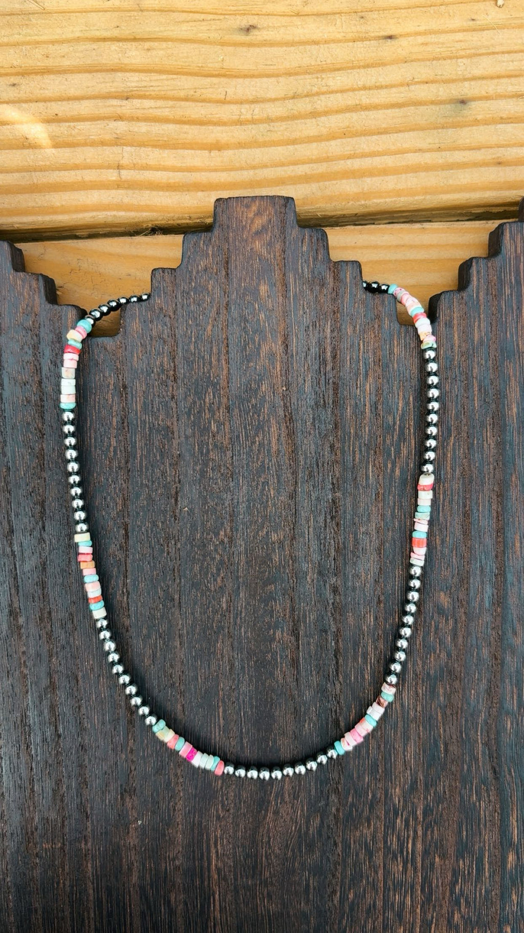 “THE PINK SKIES” 4mm hematite pearls with pink opal/turquoise magnesite beads (non tarnish & hypoallergenic)**1.5 week biz day TAT to be strung