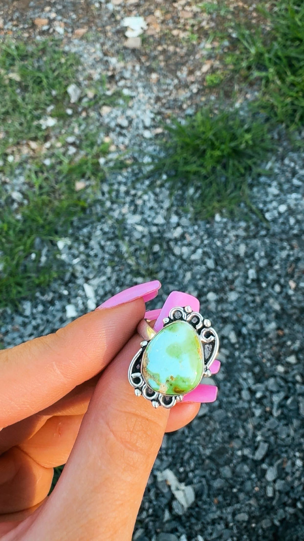 SONORAN TURQUOISE STERLING PLATED RINGS: All Adjustable, 925 plated