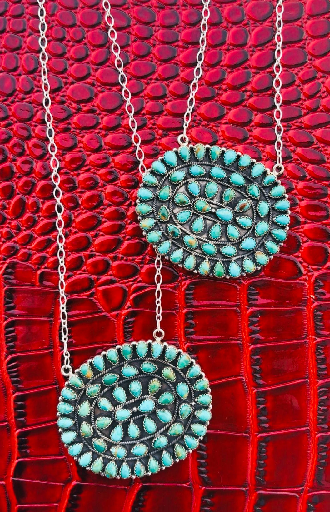 KINGMAN STATEMENT CLUSTER NECKLACES: Sterling Silver 925 (2.5”x 2”) first 3 RTS, rest 2 week tat for pre order🫶🏼