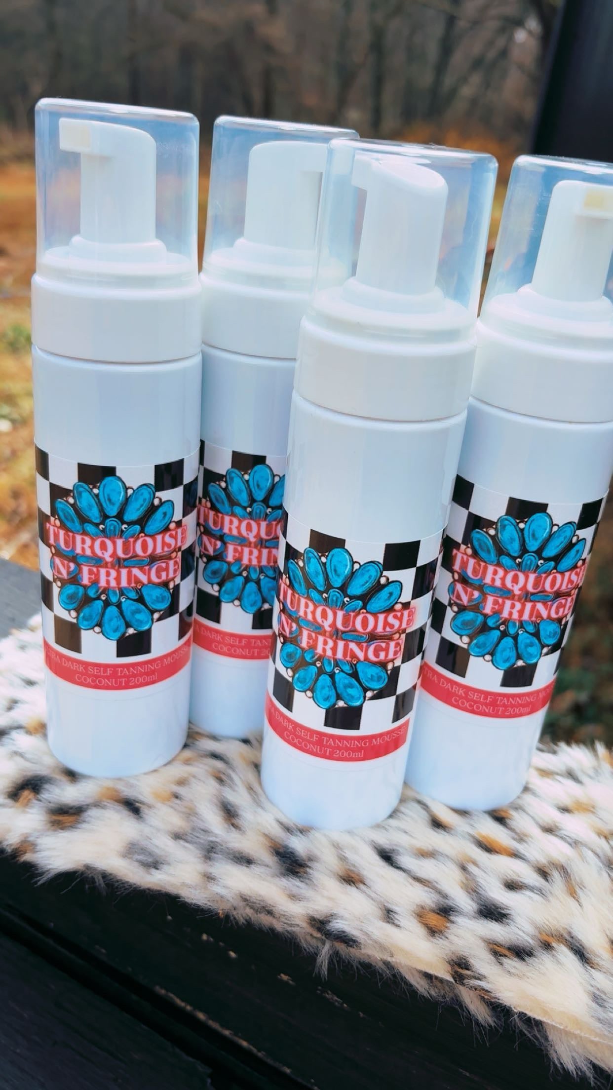 TURQUOISE N’ FRINGE Branded Ultra Dark Self Tanning Mousse (200ml Violet Undertones)