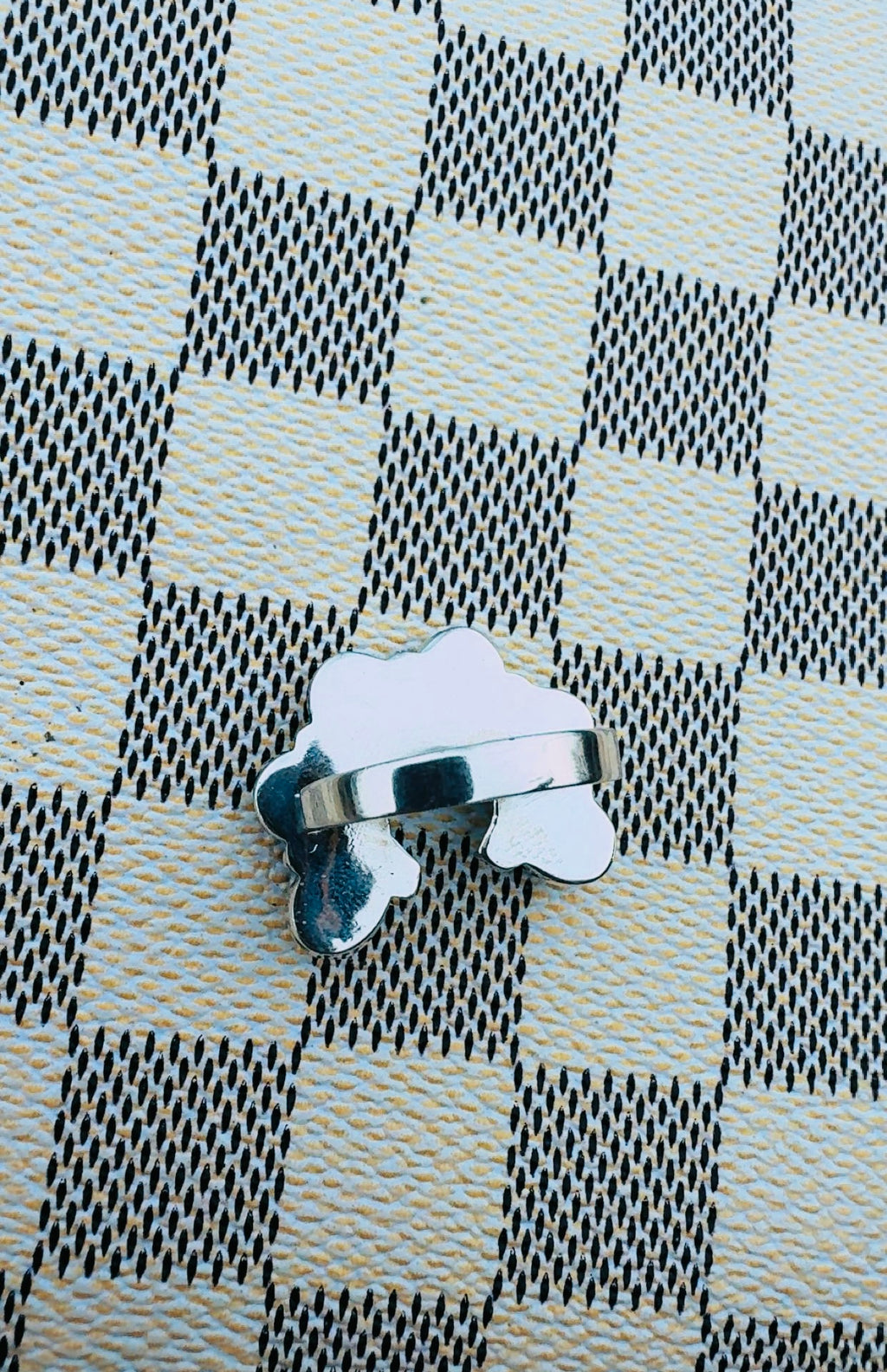 YELLOW PRADA STAINLESS STEEL CHAIN NECKLACE/HONEY DAHLIA STERLING SILVER NAJA RING SET (adjustable)
