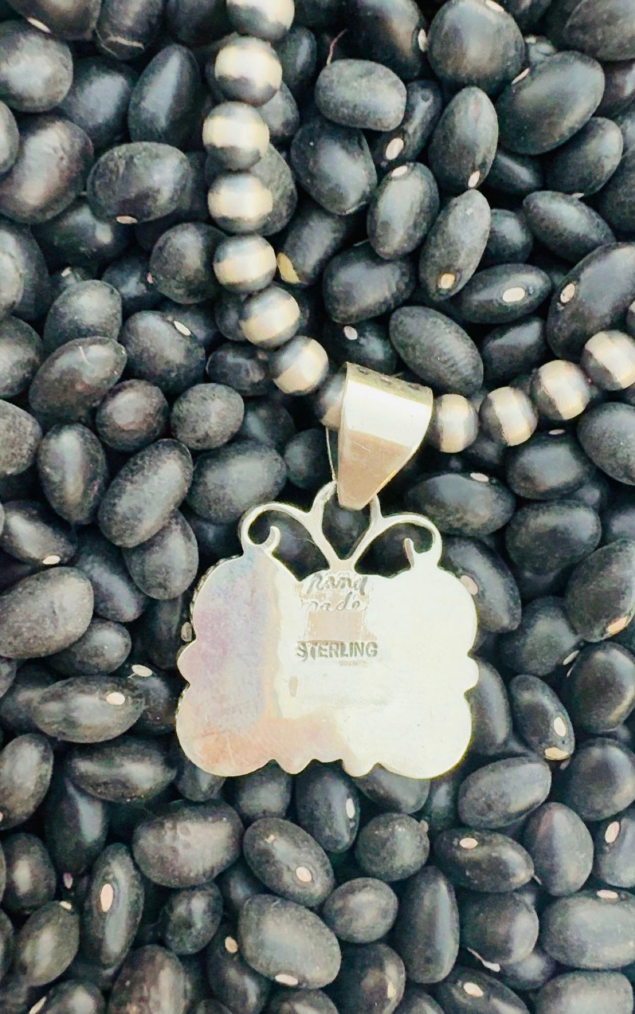 ORANGE SUNSET DROP: Ft. Orange Spiny & Composite Sterling Silver Pieces