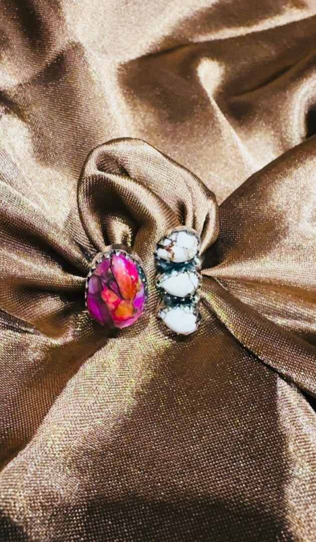 DAHLIA x SPINY x WILD HORSE DROP: Sterling Silver Pieces