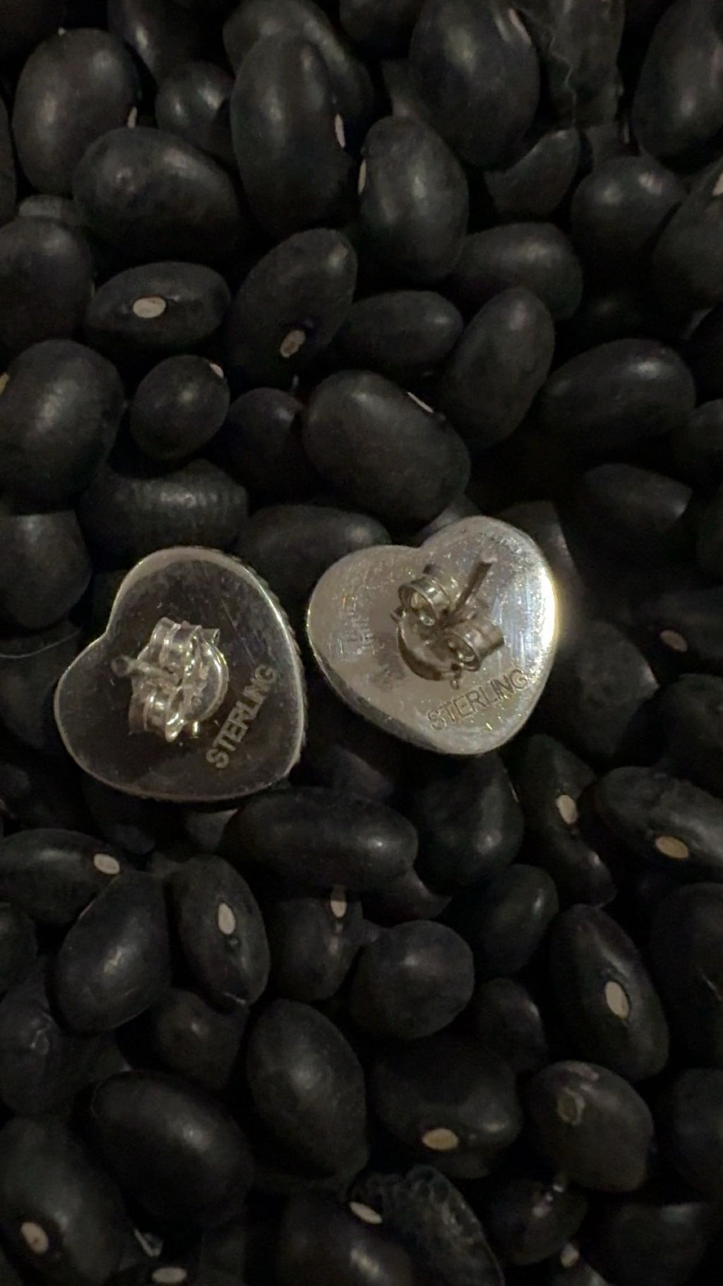 Sonoran Gold Heart Post Back Studs Sterling Silver